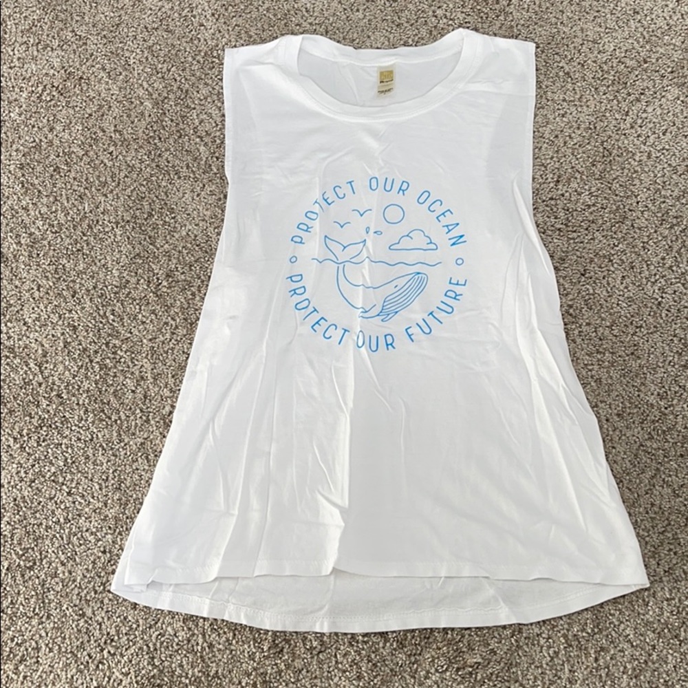 NWOT Save the ocean tank top